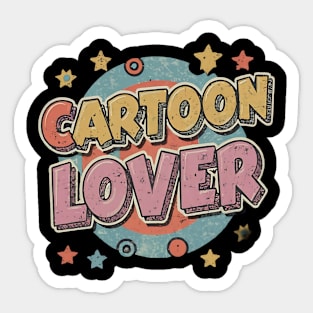 Totally Tubular: Retro Cartoon Lover's Delight Sticker